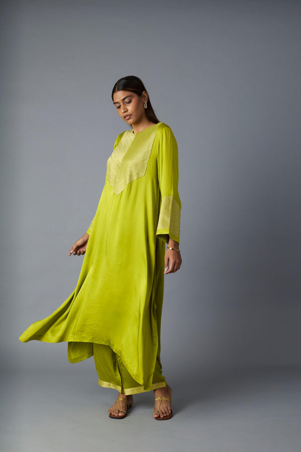 RASNA CO-ORD SET - LIME GREEN