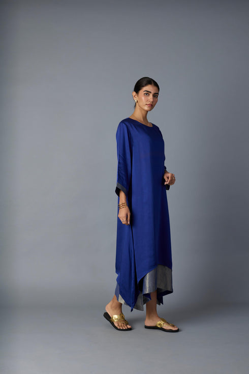 CHAMELI DRESS - ROYAL BLUE  (WITH SLEEVE)