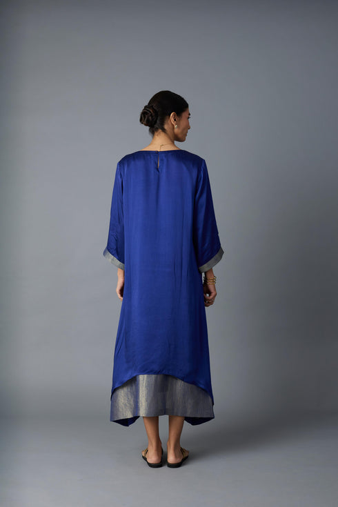 CHAMELI DRESS - ROYAL BLUE  (WITH SLEEVE)