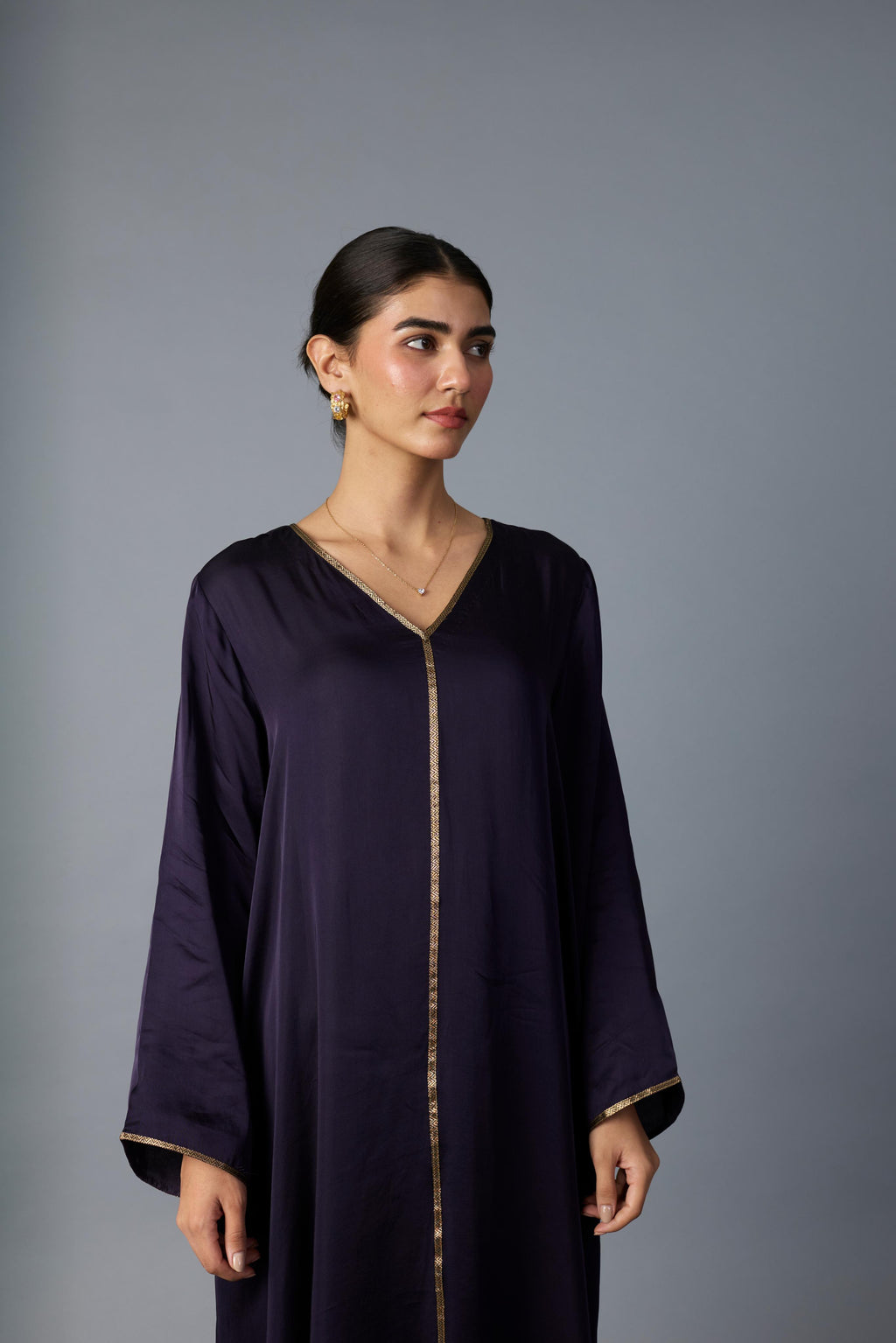 FIROZA KURTA SET - PURPLE