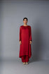 SABAH KALIDAR KURTA SET- DEEP RED