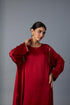 SABAH KALIDAR KURTA SET- DEEP RED