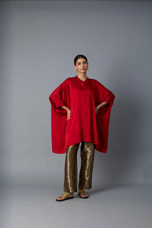 ZOHA ANTI  FIT SHIRT RED
