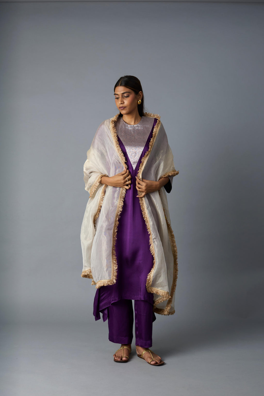TIKONA CO-ORD SET PURPLE (SET OF TWO)
