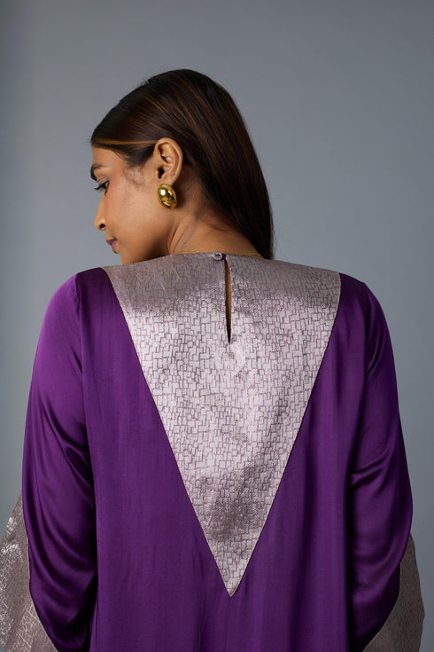 TIKONA KURTA SET- PURPLE