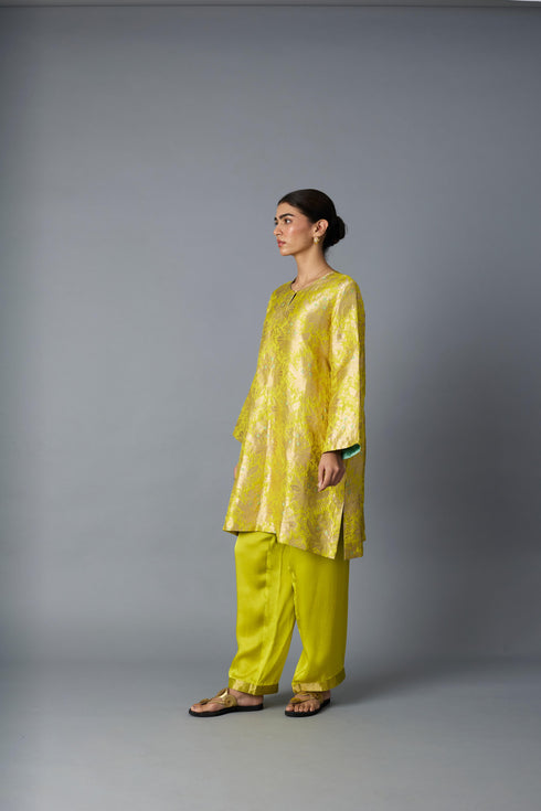 HAZARA CO-ORD SET YELLOW (SET OF TWO )