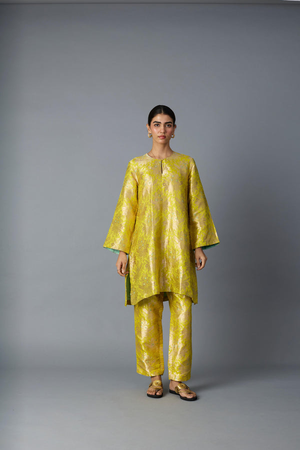 HAZARA CO-ORD SET YELLOW (SET OF TWO)