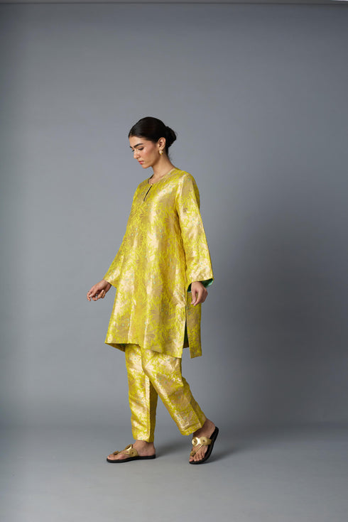 HAZARA CO-ORD SET YELLOW (SET OF TWO)