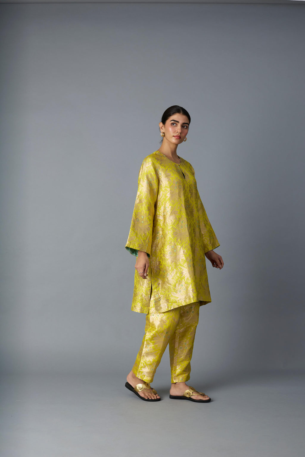 HAZARA CO-ORD SET YELLOW (SET OF TWO)