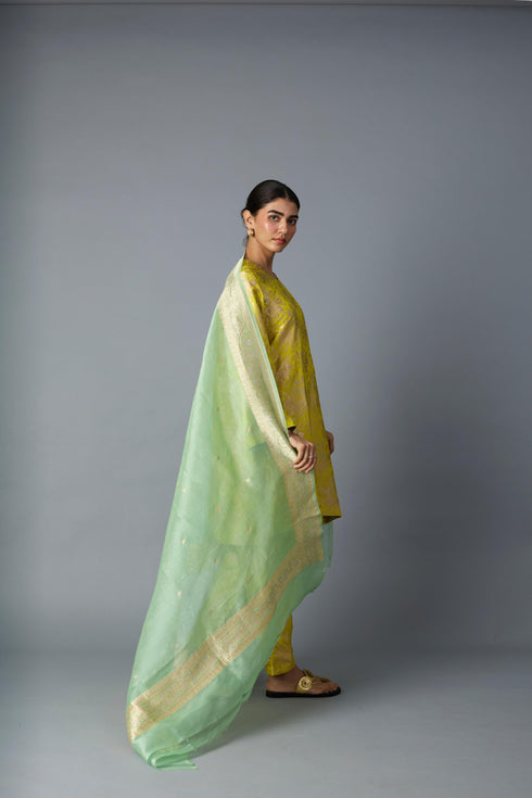 HAZARA CO-ORD SET YELLOW (SET OF TWO)