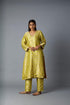 KHAJOOR BROCADE KURTA SET  (SET OF TWO )