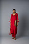 RANGOLI KAFTAN RED  (SET OF TWO)