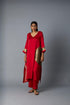 RANGOLI KAFTAN RED  (SET OF TWO)