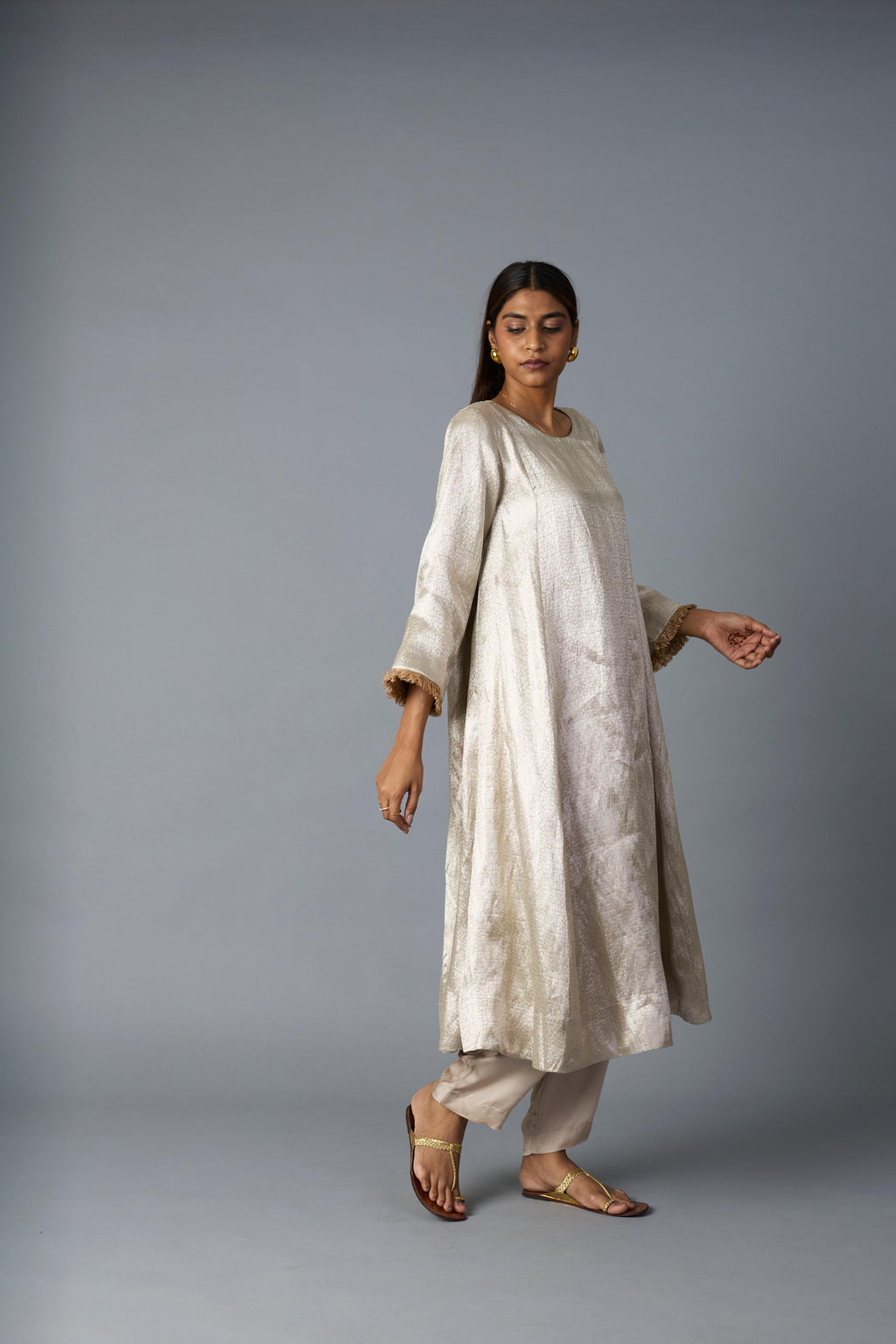CHAANDI TISSUE  KURTA SET (SET OF TWO)