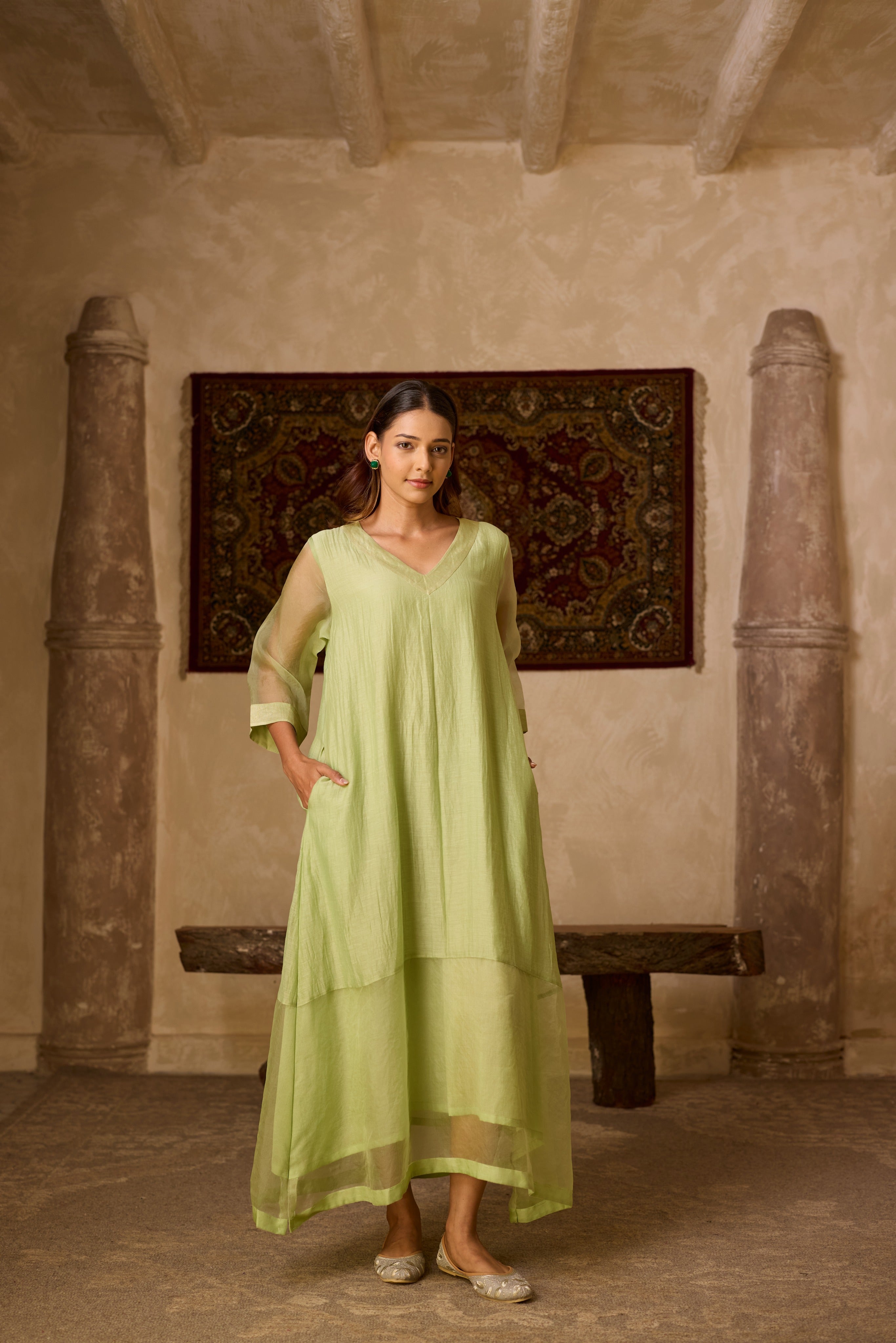 GUL KAFTAN PIST GREEN