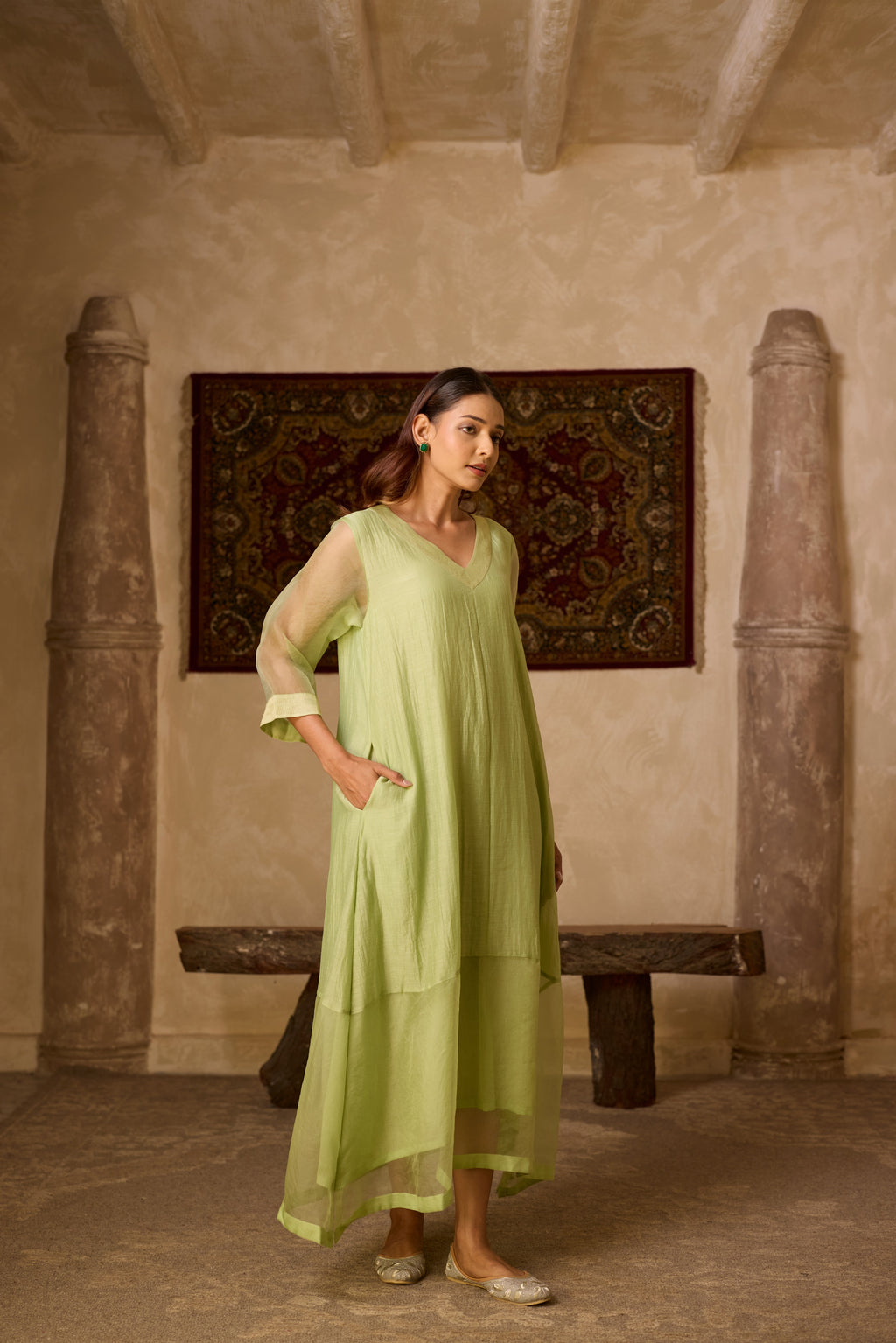 GUL KAFTAN PIST GREEN