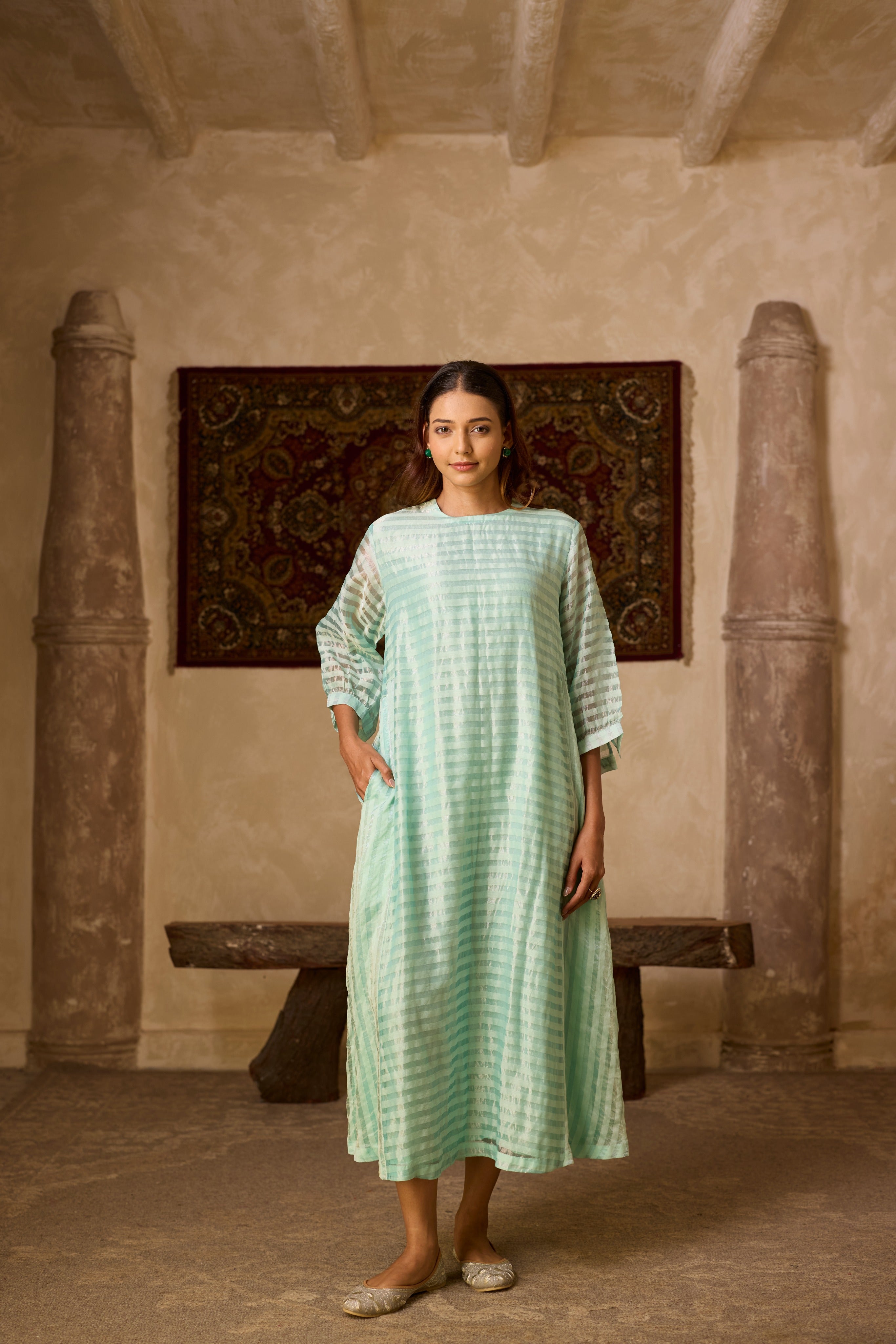 RAJSHRI DRESS ICE BLUE