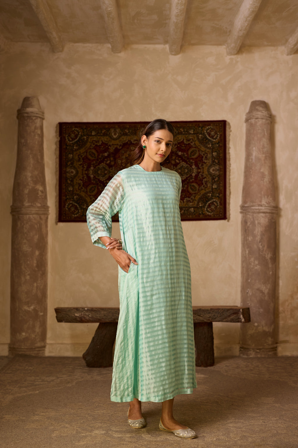 RAJSHRI DRESS ICE BLUE
