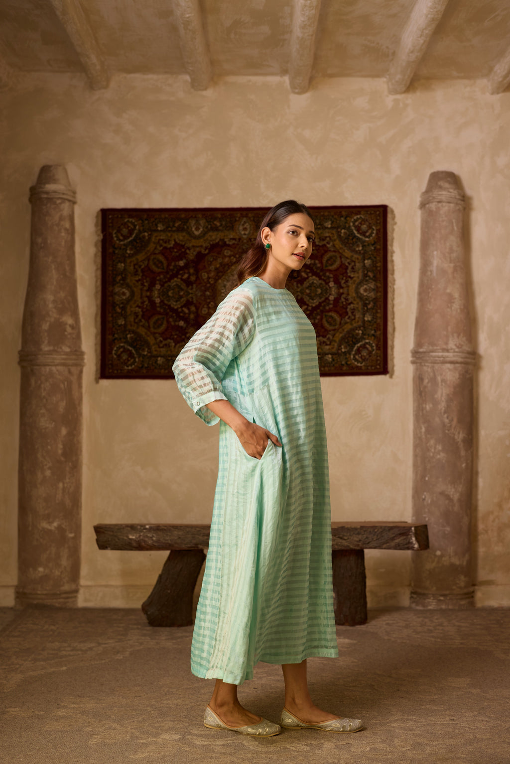 RAJSHRI DRESS ICE BLUE