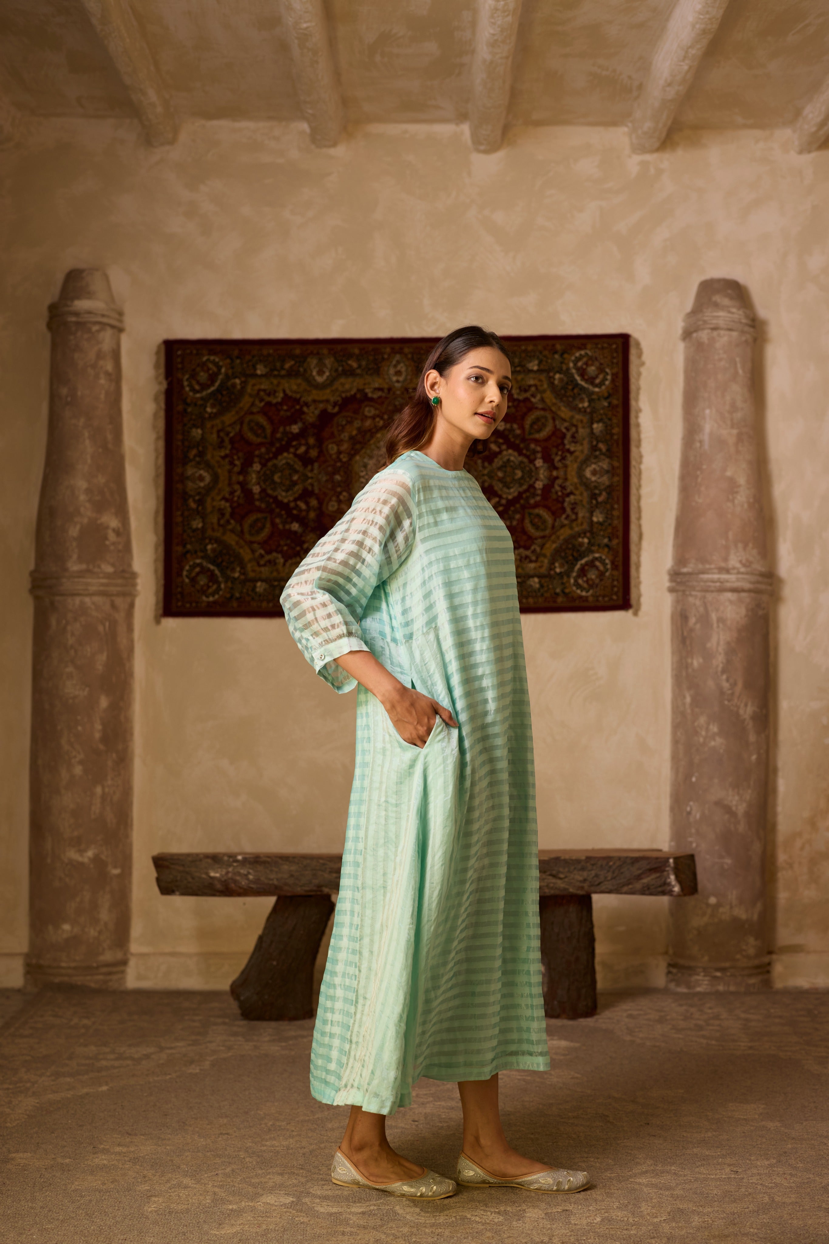 RAJSHRI DRESS ICE BLUE