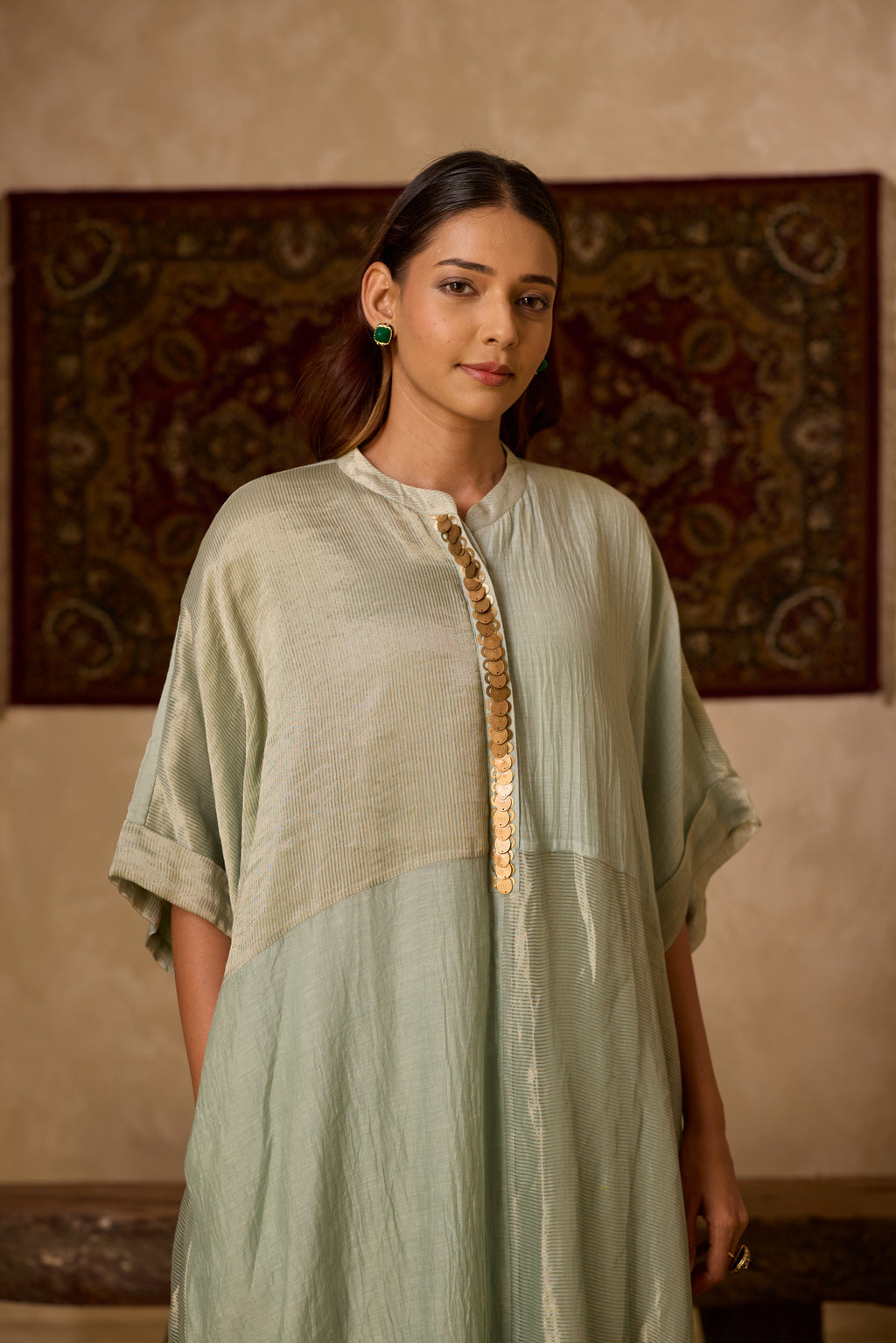 MUMTAJ KAFTAN SET POWDER BLUE