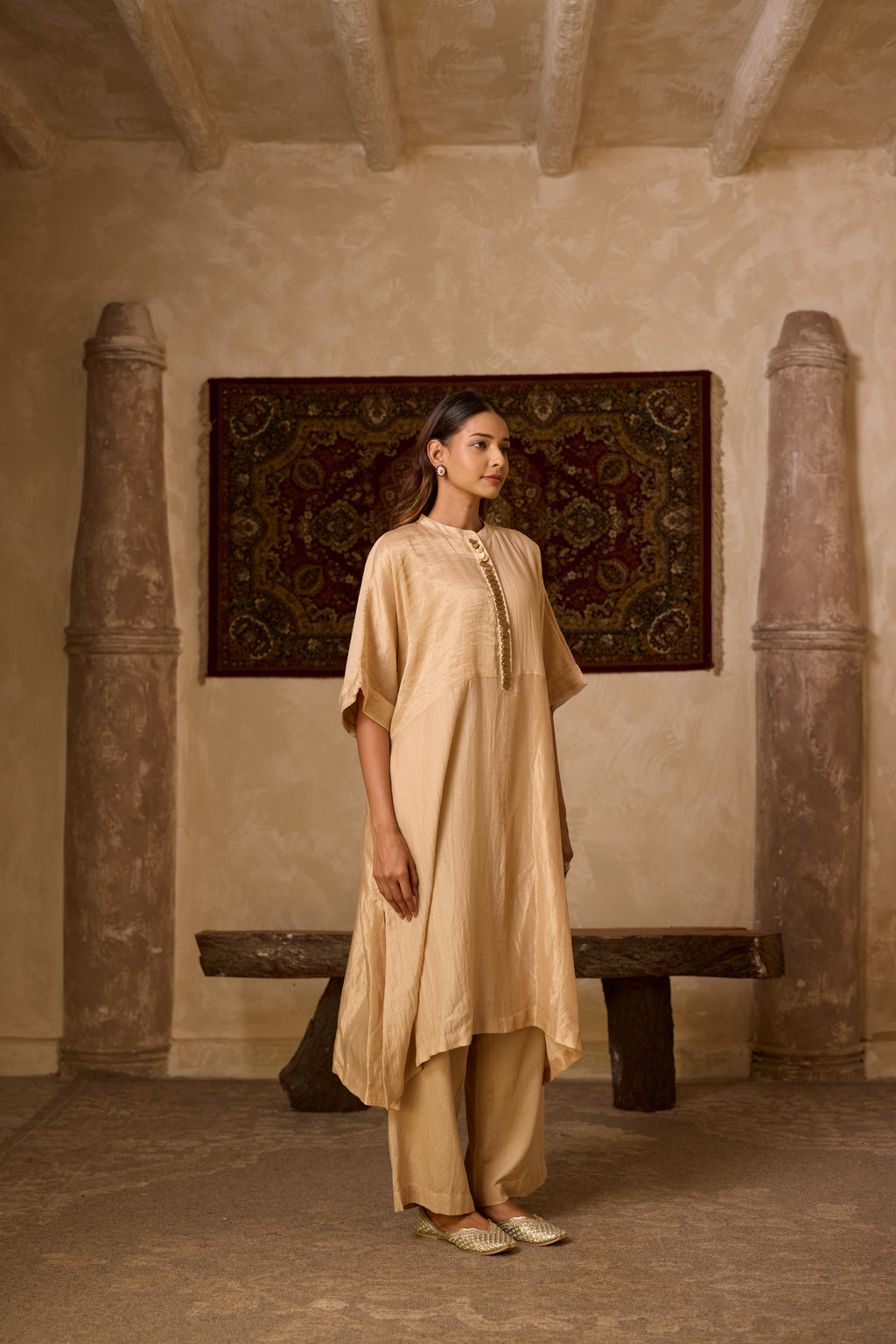 MUMTAJ KAFTAN SET BEIGE