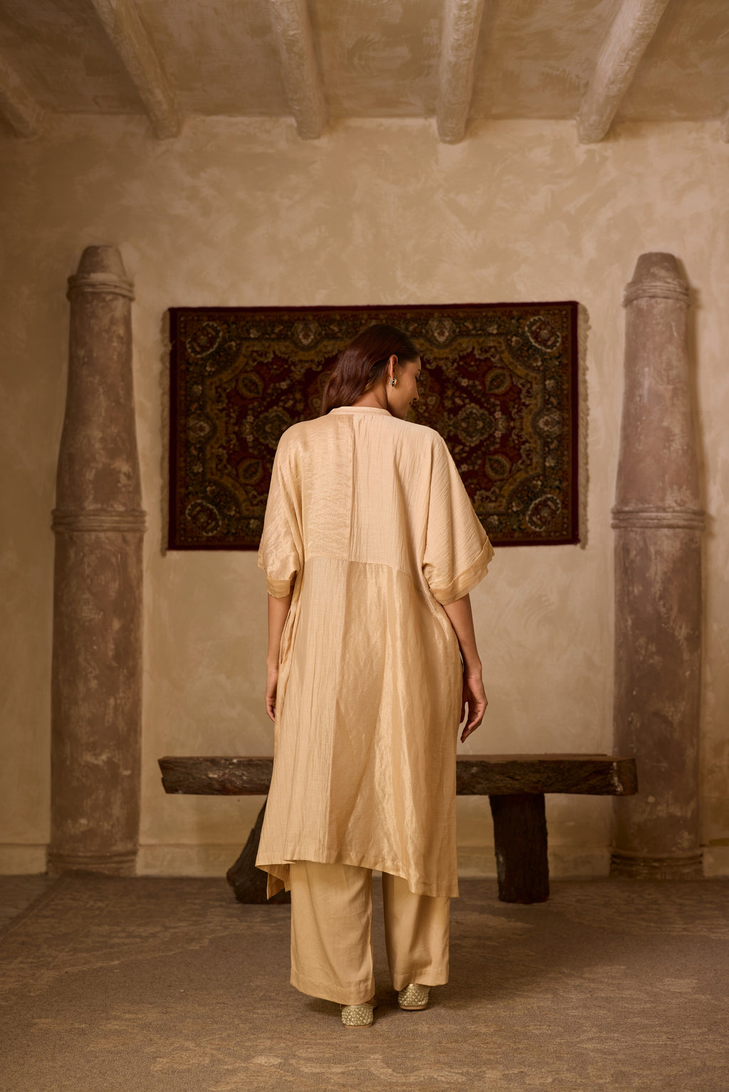 MUMTAJ KAFTAN SET BEIGE