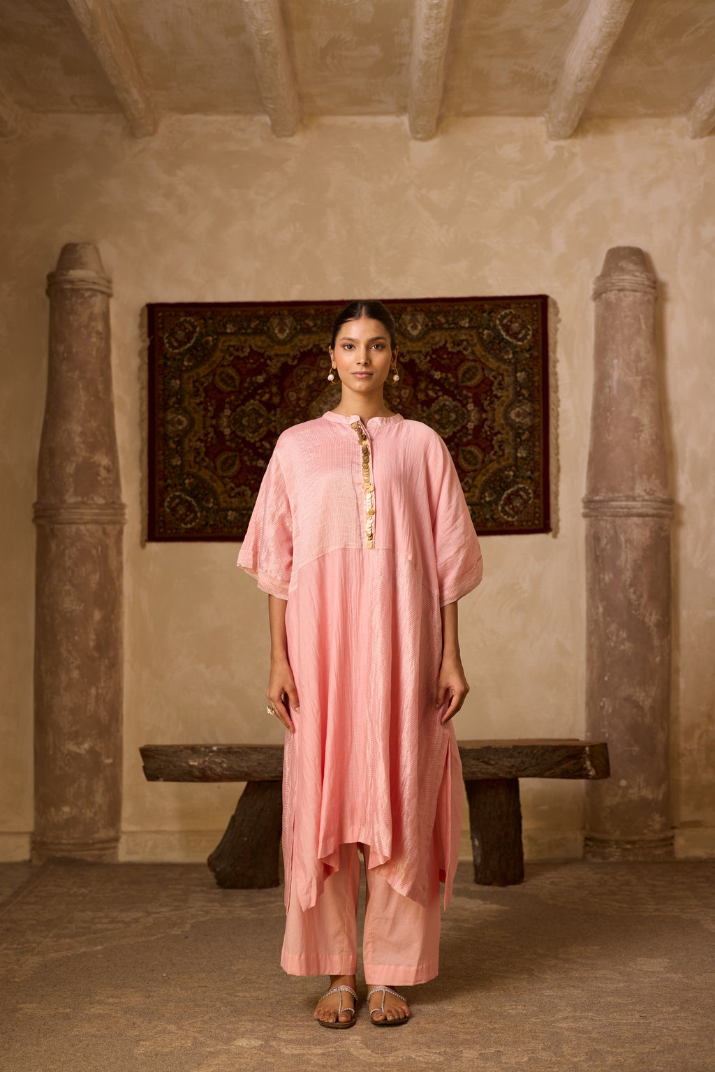 MUMTAJ KAFTAN SET PINK