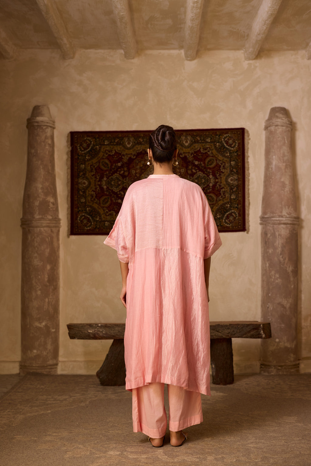MUMTAJ KAFTAN SET PINK