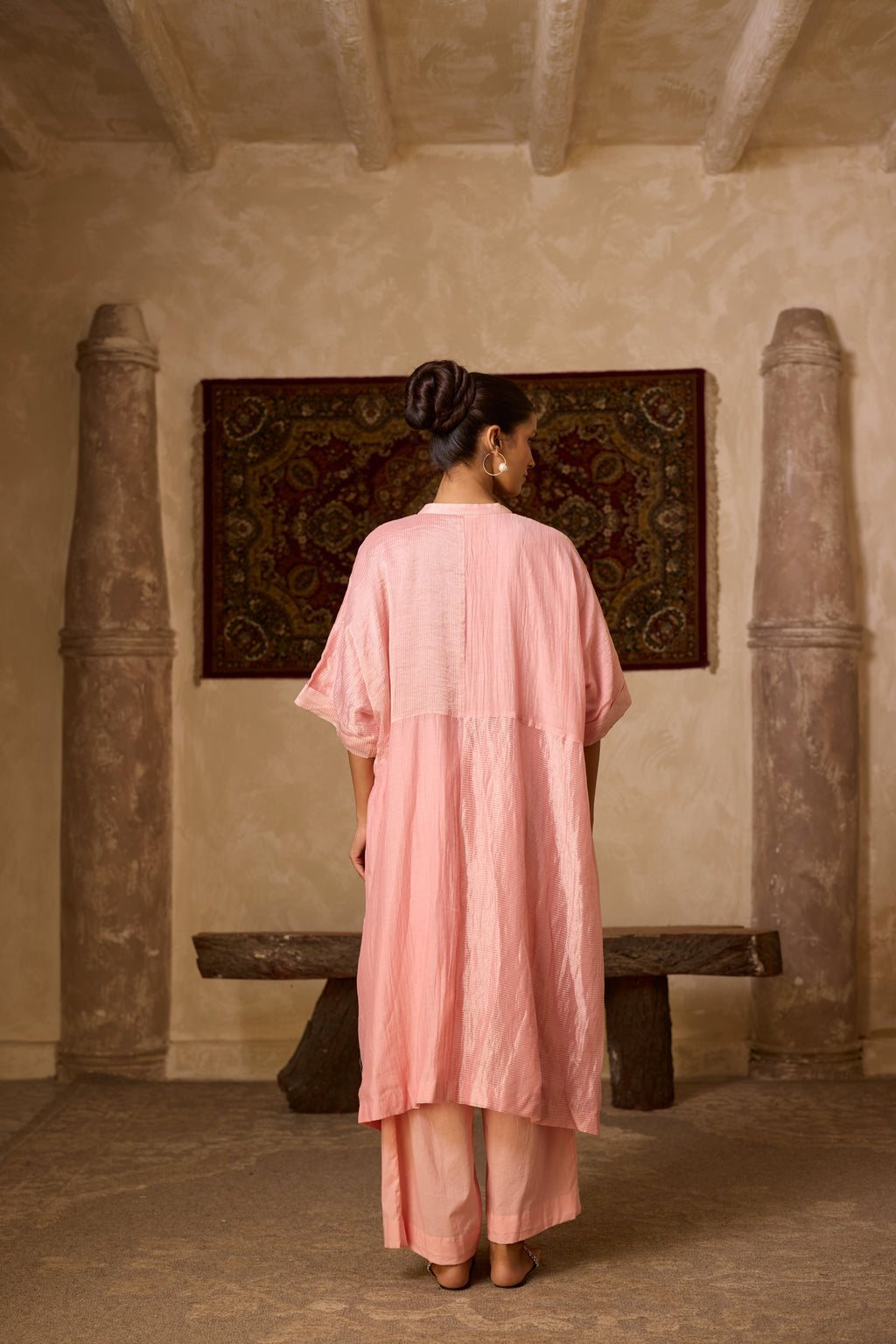 MUMTAJ KAFTAN SET PINK