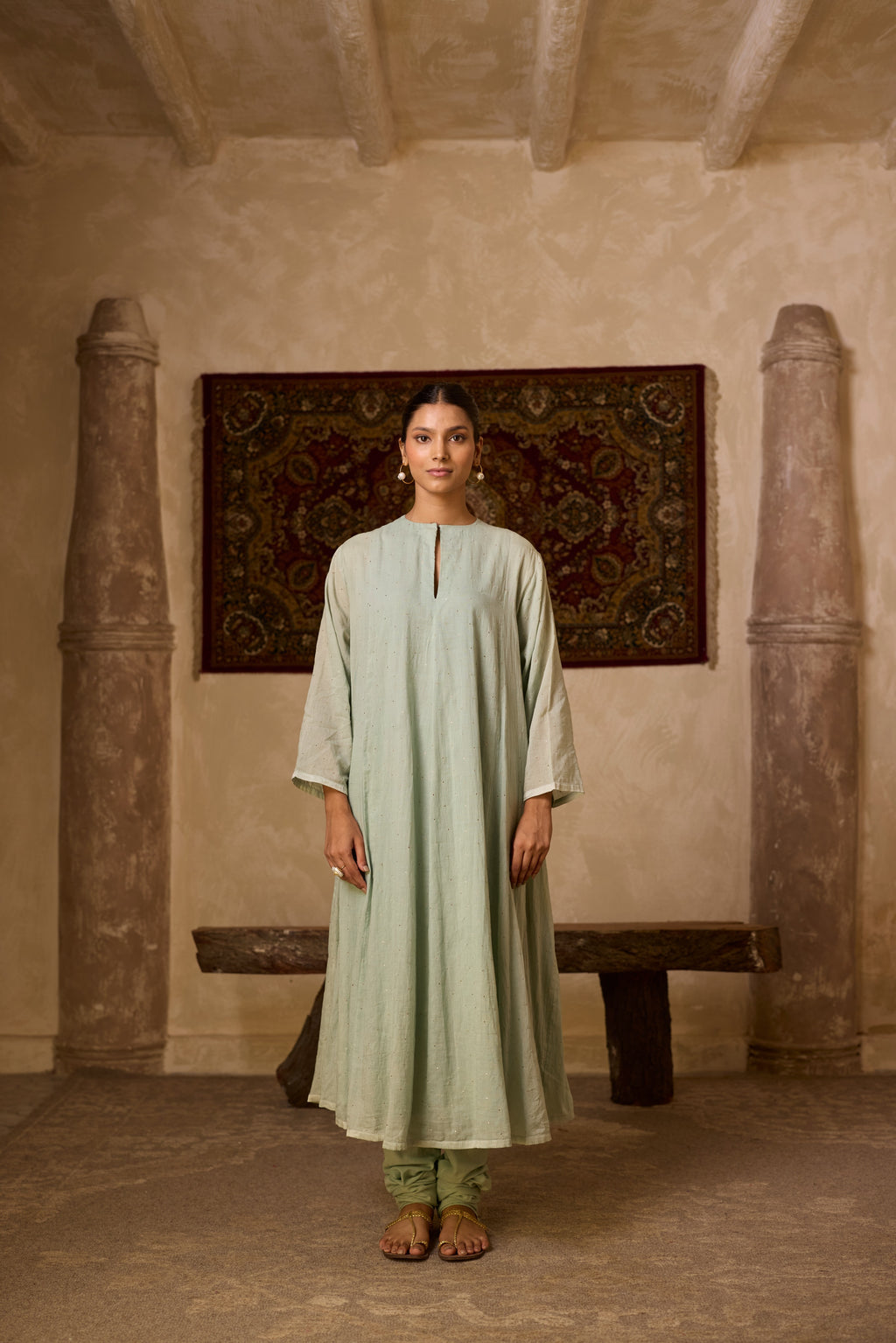 NOOR KALIDAR KURTA SET (SET OF THREE )