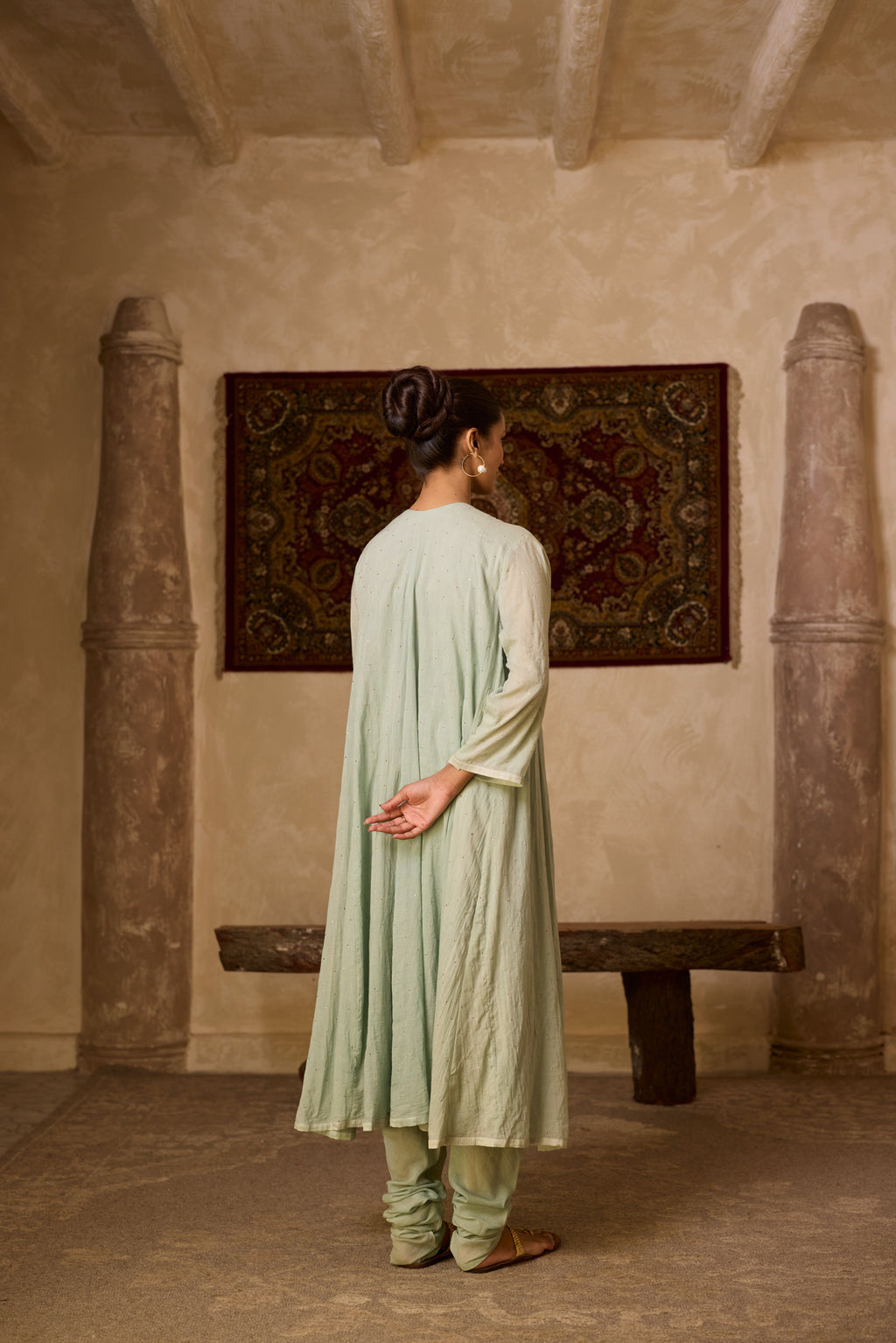 NOOR KALIDAR KURTA SET (SET OF THREE )