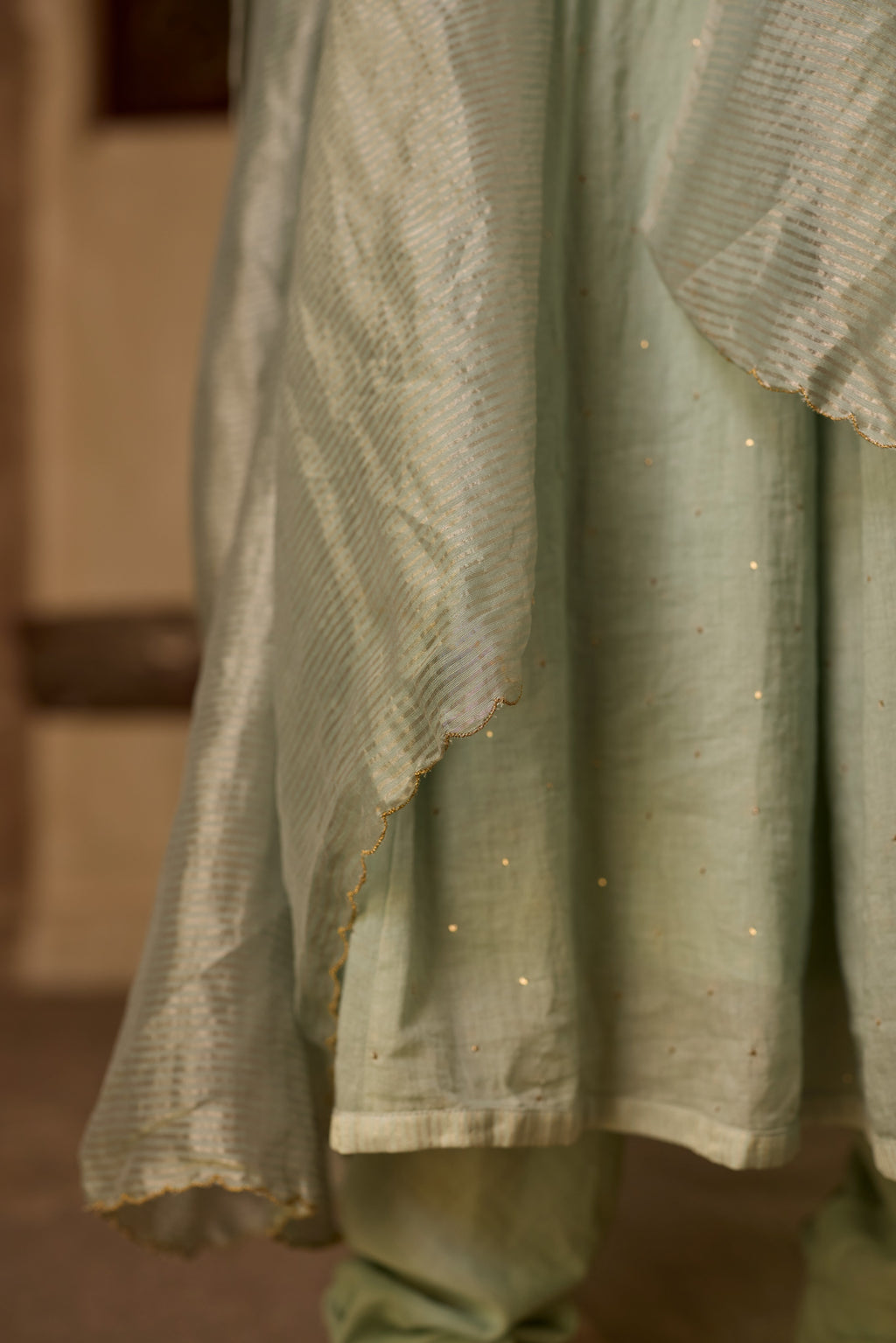 NOOR KALIDAR KURTA SET (SET OF THREE )