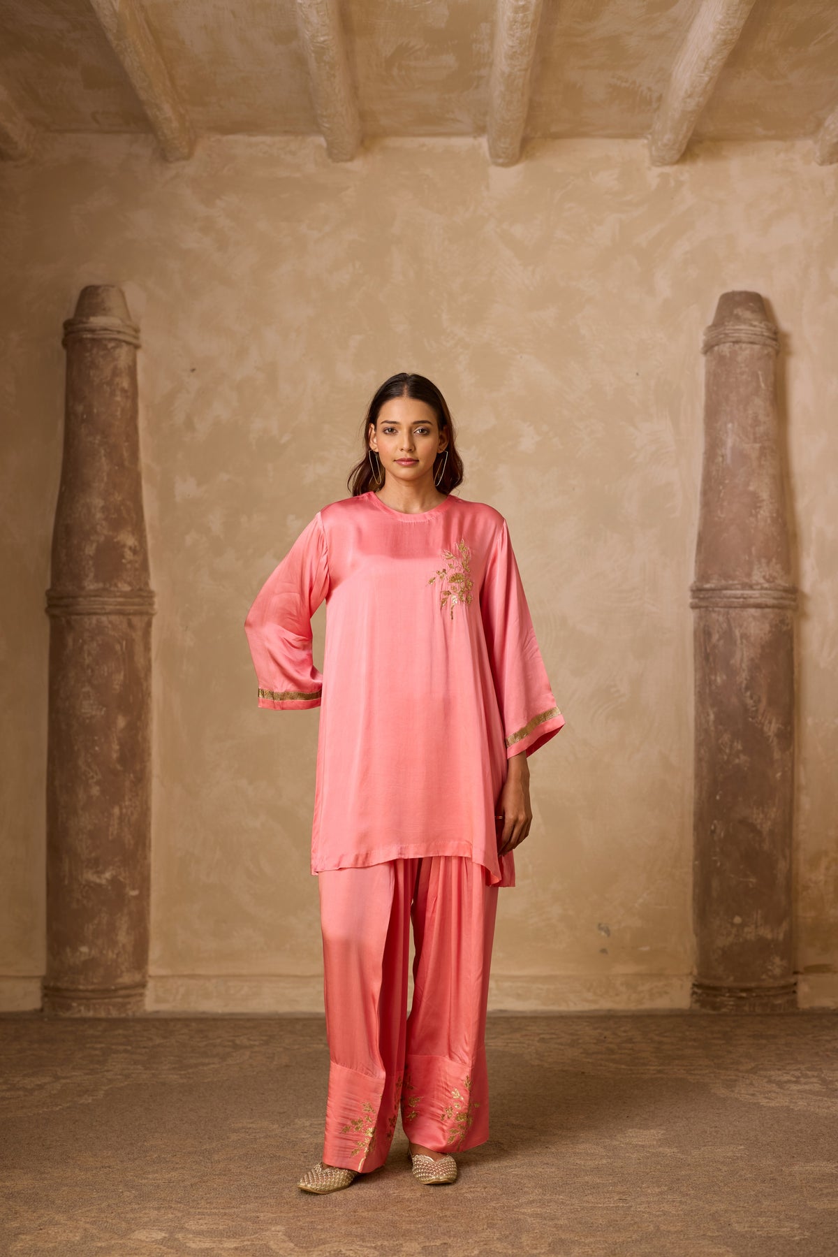 NAAZ FARSHI SET ROSE PINK