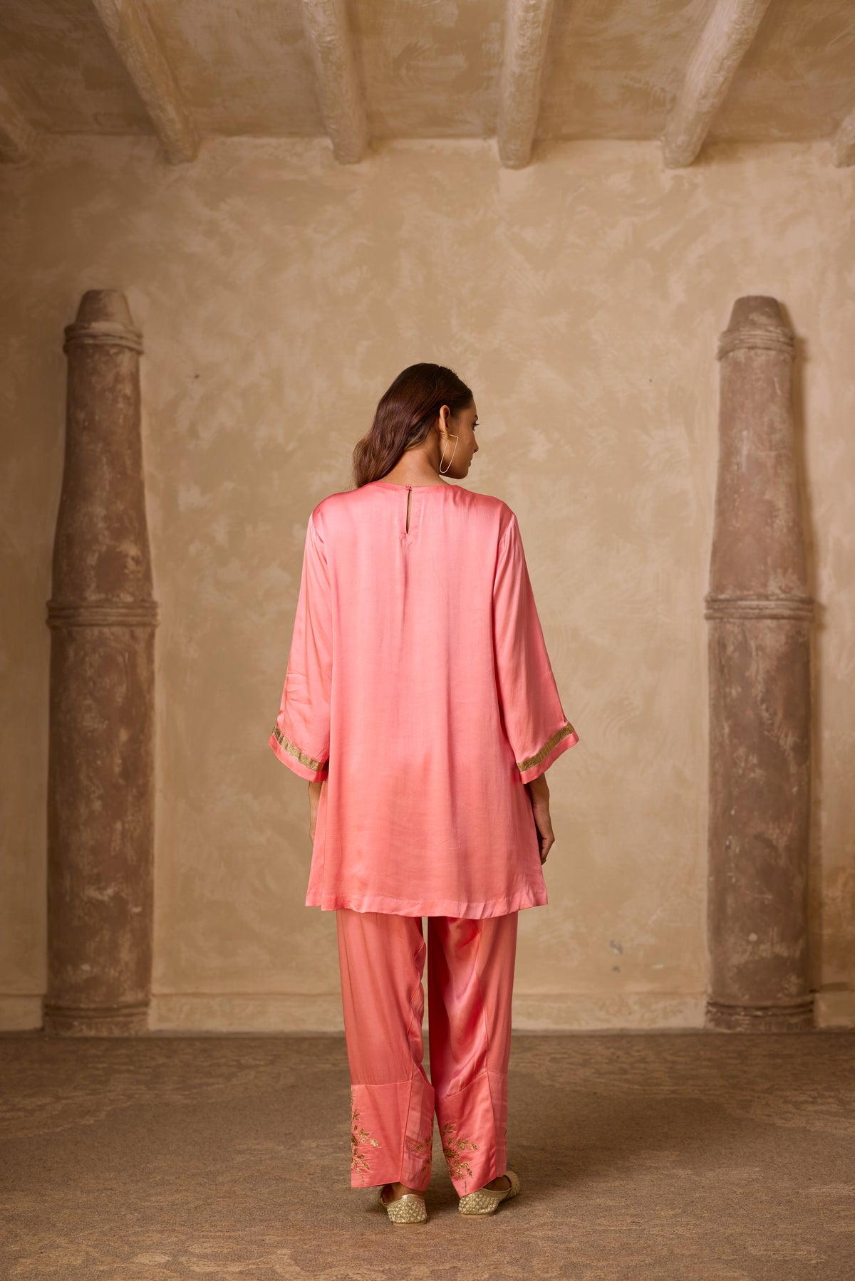 NAAZ FARSHI SET ROSE PINK