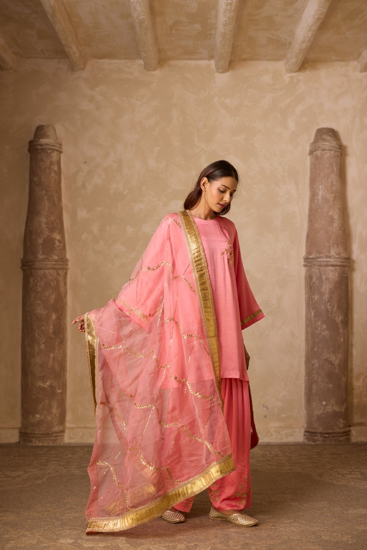 NAAZ FARSHI SET ROSE PINK