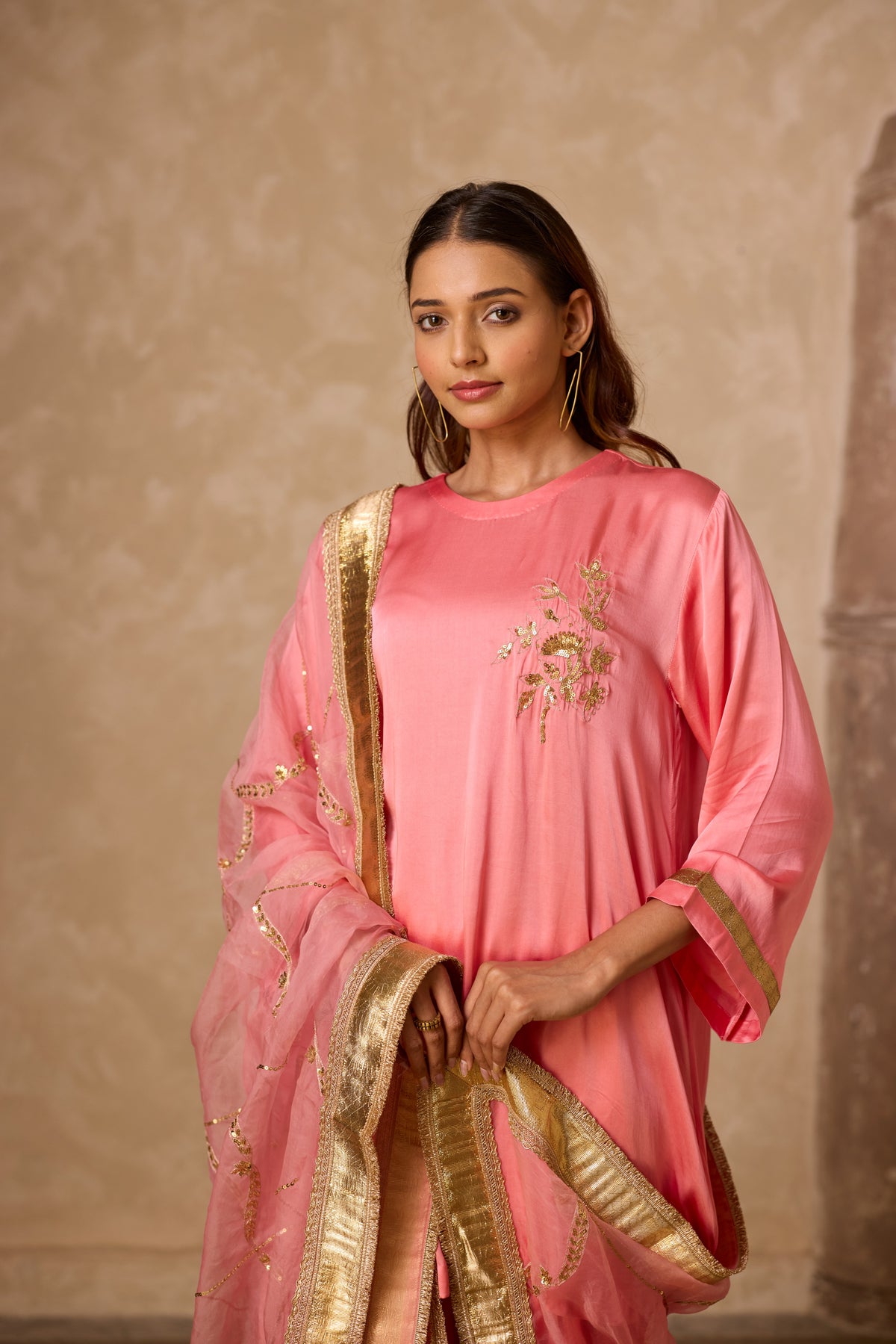 NAAZ FARSHI SET ROSE PINK
