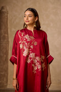 PHOOL KAFTAN SET RED