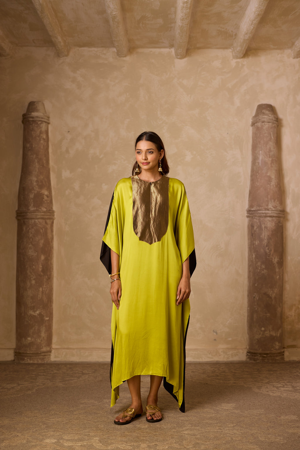 HAAR KAFTAN LIME GREEN & BLACK