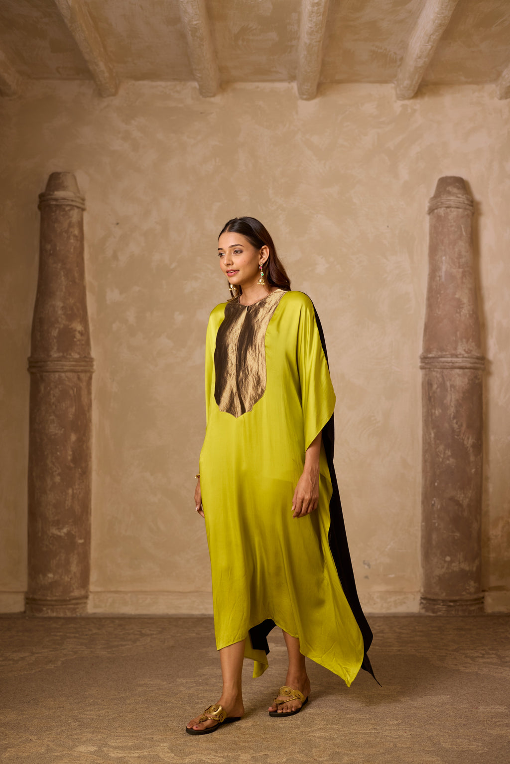 HAAR KAFTAN LIME GREEN & BLACK