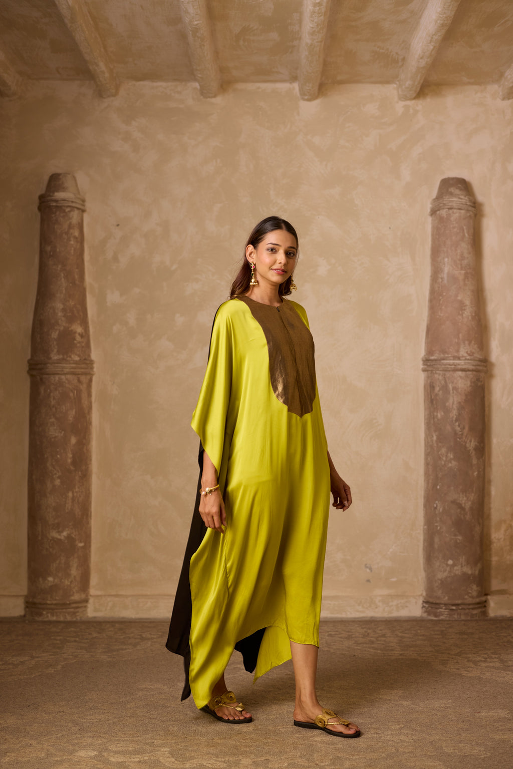 HAAR KAFTAN LIME GREEN & BLACK