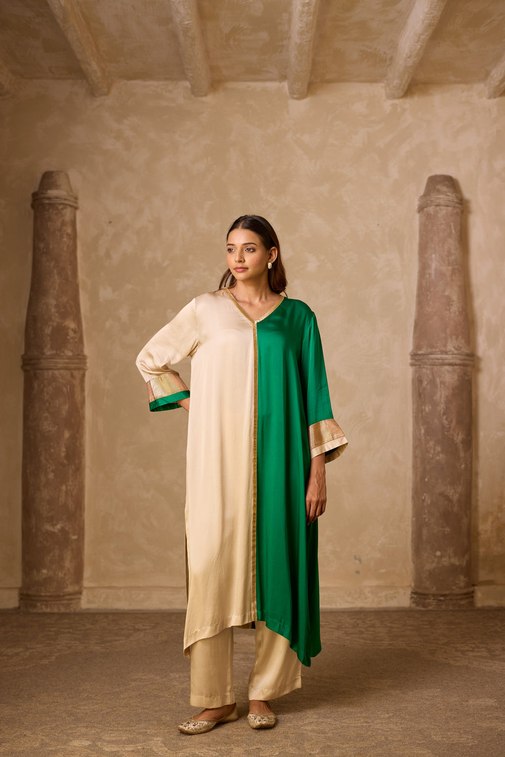 AMALTAS KURTA SET GREEN (SET OF 3)