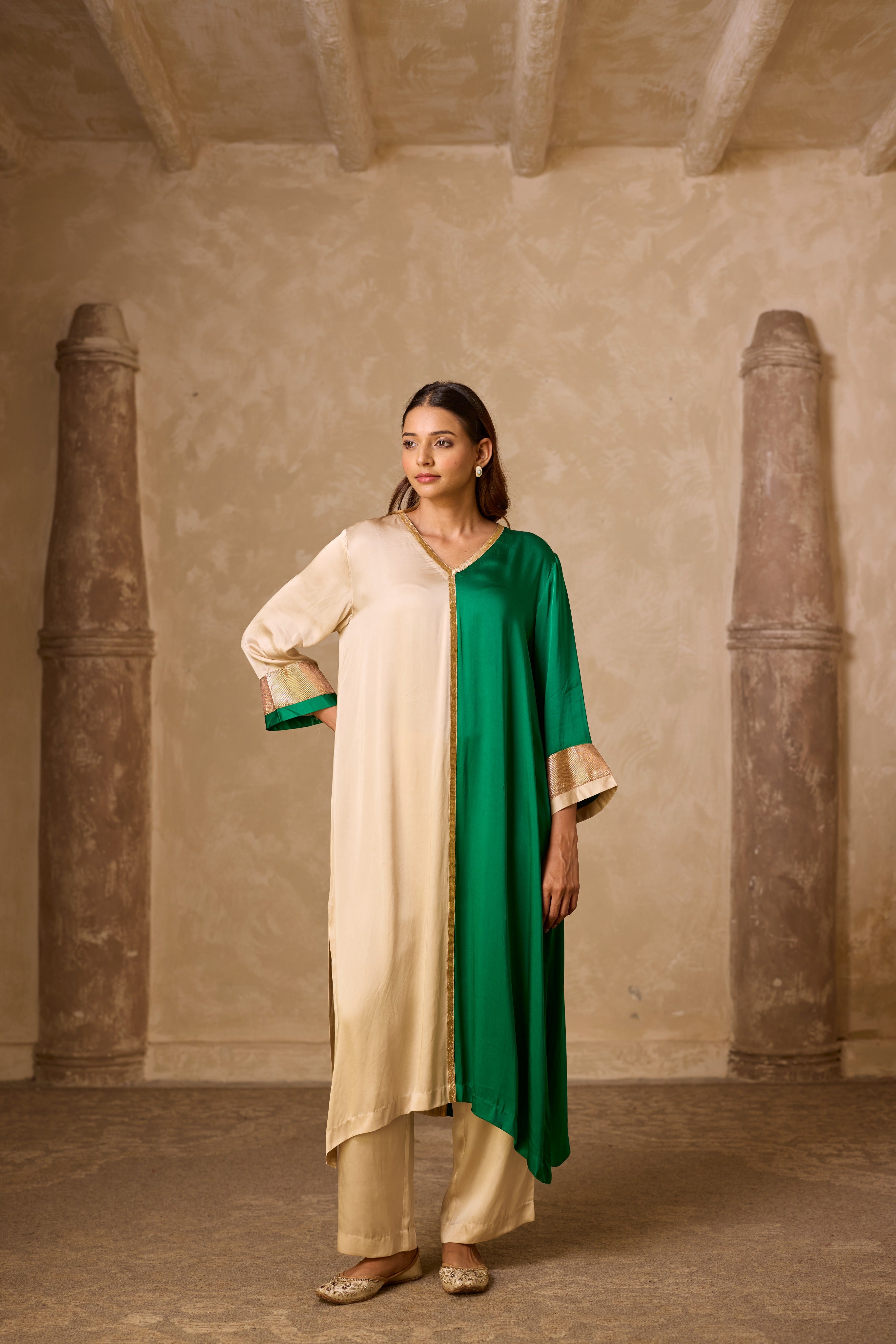 AMALTAS KURTA SET GREEN (SET OF 3)