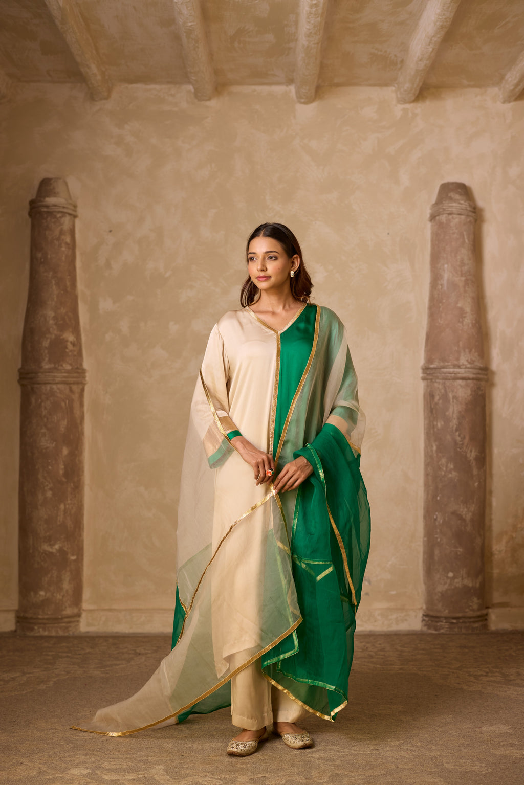 AMALTAS KURTA SET GREEN (SET OF 3)