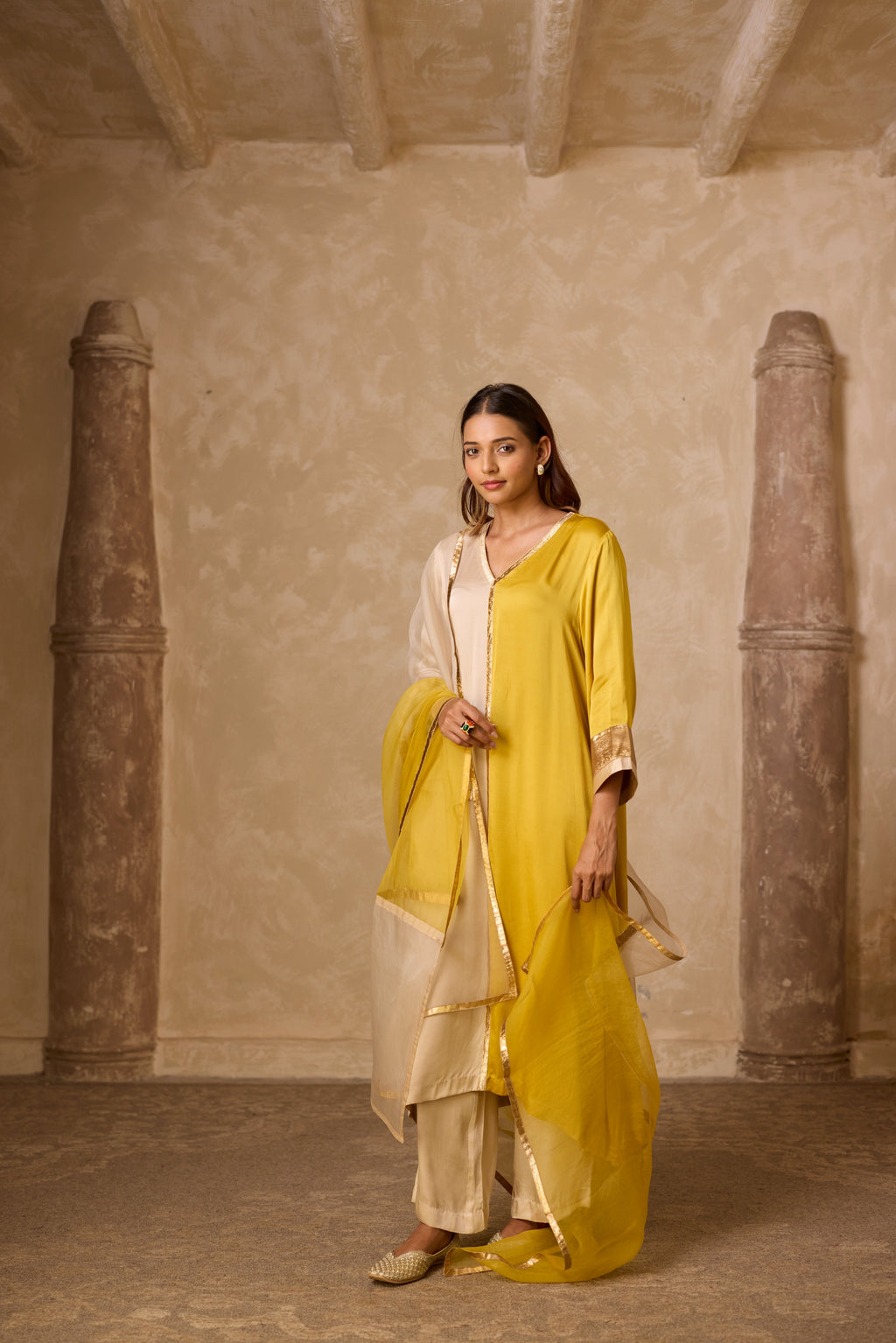 AMALTAS KURTA SET YELLOW (SET OF 3)