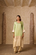 HEENA KAFTAN SET PISTA GREEN