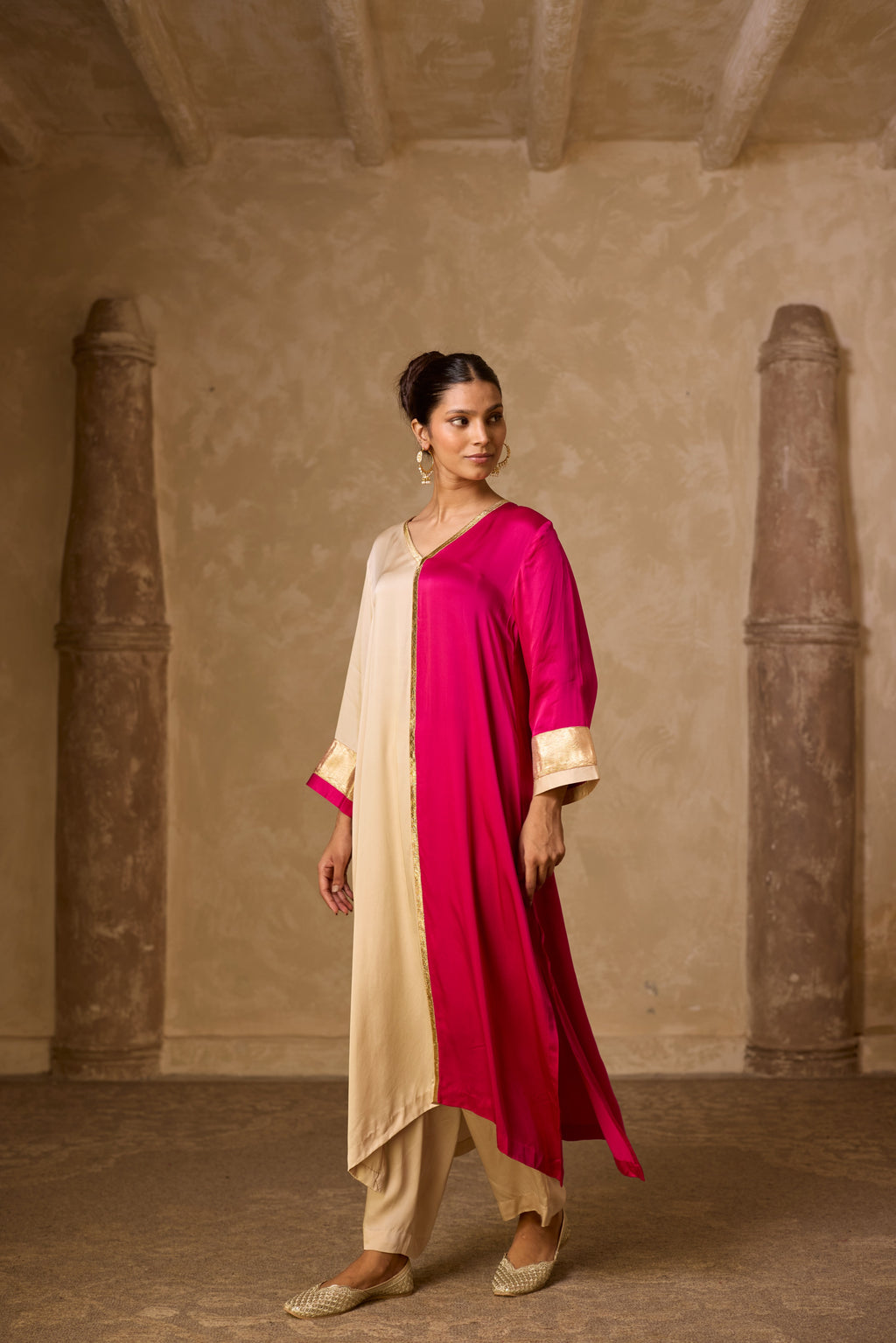 AMALTAS KURTA SET PINK (SET OF 3)