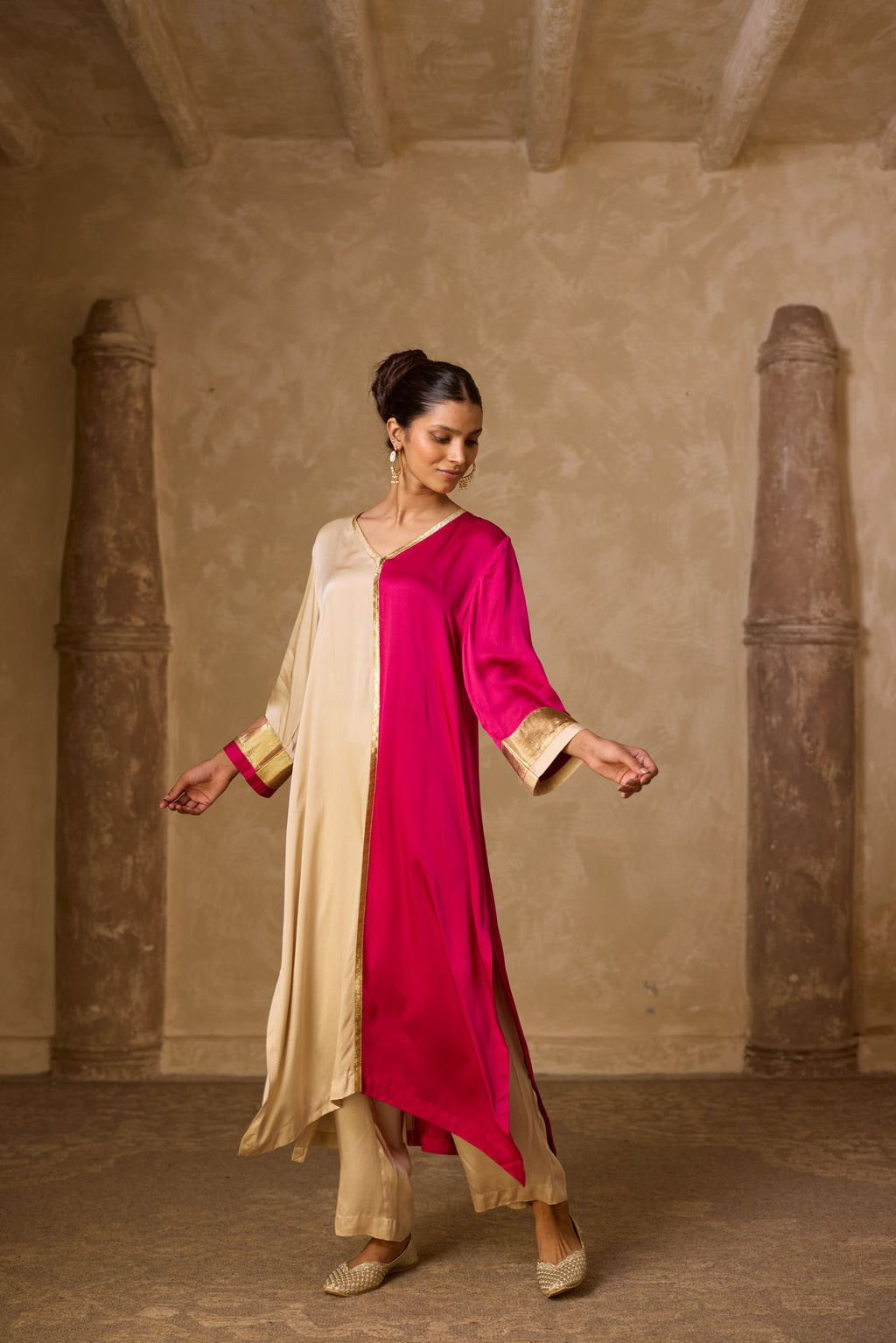 AMALTAS KURTA SET PINK (SET OF 3)
