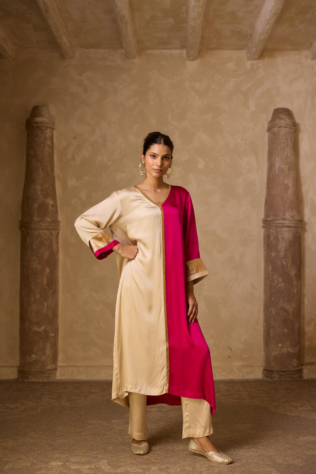 AMALTAS KURTA SET PINK (SET OF 3)