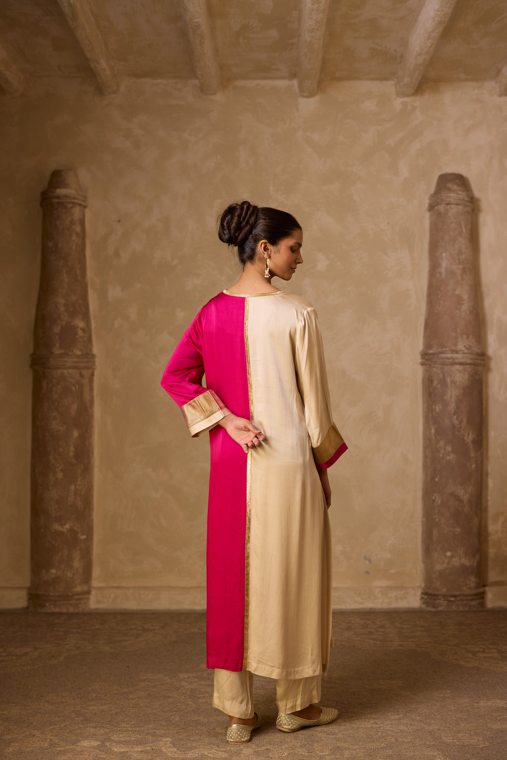 AMALTAS KURTA SET PINK (SET OF 3)
